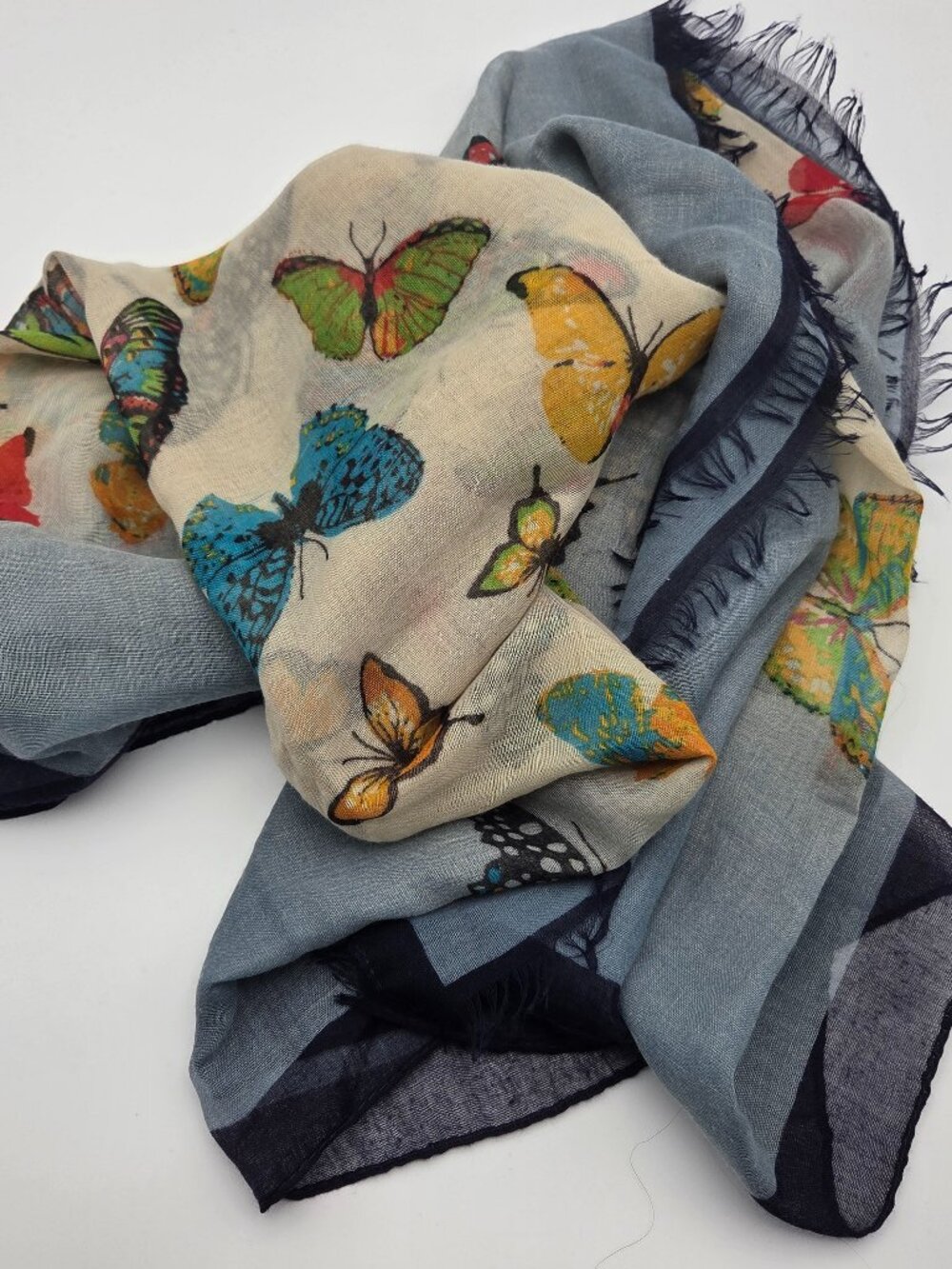 Boho Cottagecore Butterfly Scarf Wrap Sheer Oversized Scarf/Shawl